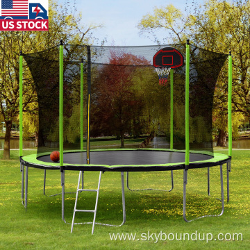 US local delivery colorful 12ft 366cm trampoline